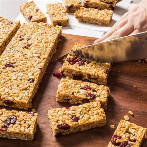 chewy-granola-bars-with-walnuts-and-cranberries image