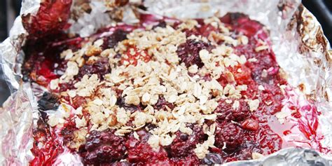 how-to-make-berry-crisp-foil-packs-delish image