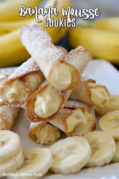 banana-mousse-cookies-great-grub-delicious-treats image