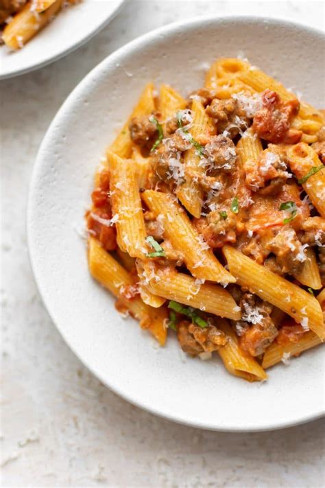 spicy-italian-sausage-pasta-salt-lavender image
