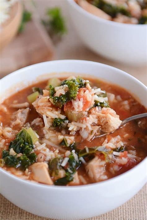 turkey-and-brown-rice-soup-recipe-mels-kitchen-cafe image