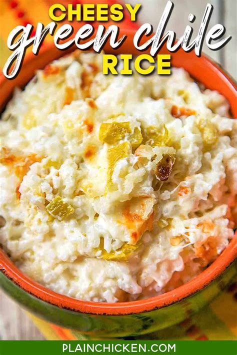 cheesy-green-chile-rice-4-ingredients-plain-chicken image