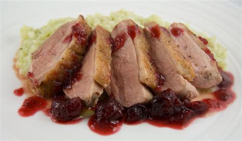 seared-duck-breast-with-cranberry-sauce-port image