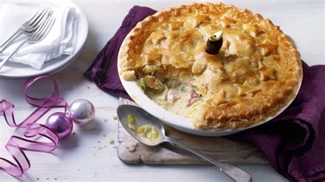 leftover-turkey-and-ham-pie-recipe-bbc-food image