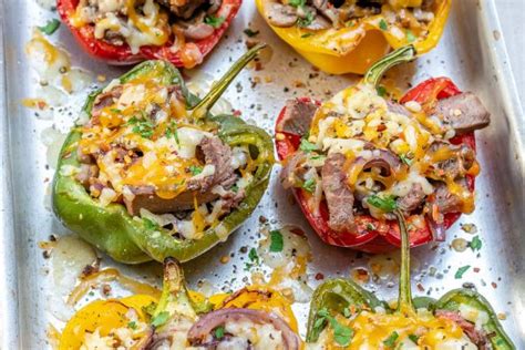 cheesesteak-stuffed-peppers-are-a-clean-eating-dream image