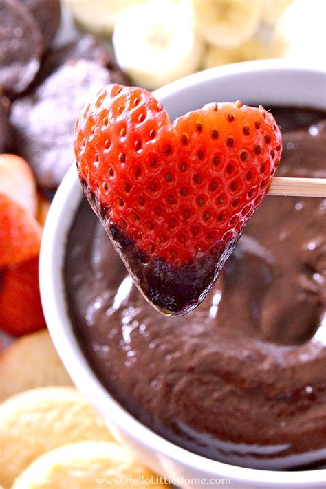 easy-chocolate-fondue-only-3-ingredients-hello image