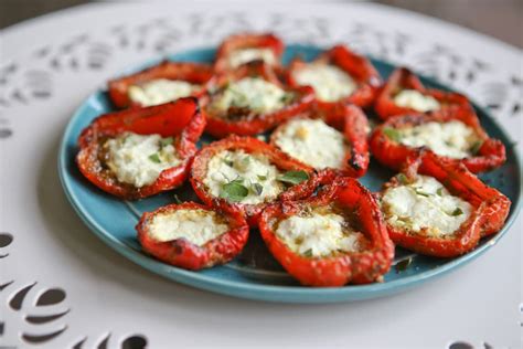 roasted-red-peppers-with-pesto-and-goat-cheese image