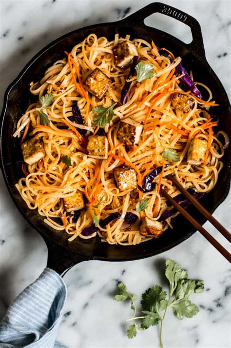 easy-coconut-curry-stir-fry-noodles-with-glazed-tofu image
