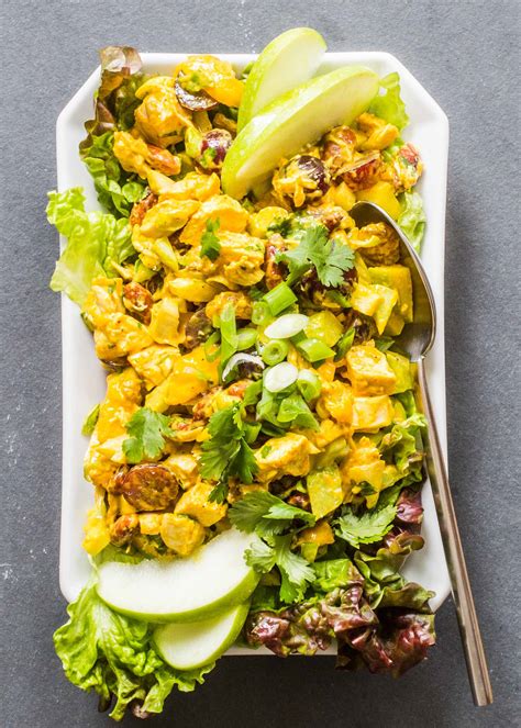 curried-chicken-salad-with-mango-recipe-simply image