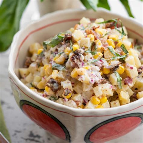 creamy-corn-and-potato-salad-with-buttermilk-dressing image