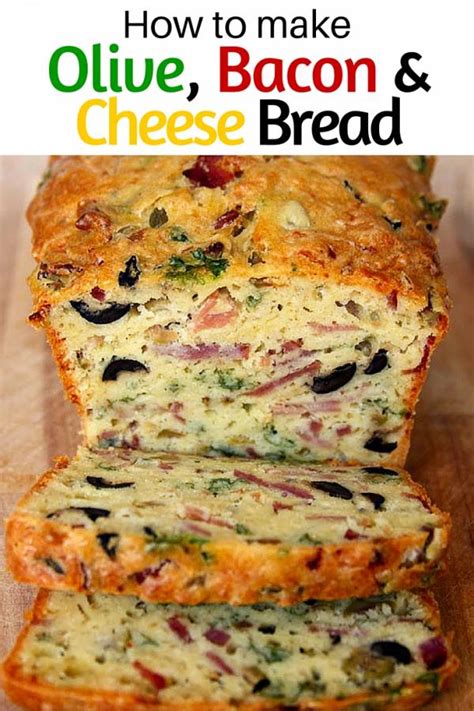 how-to-make-olive-bacon-and-cheese-bread-the image