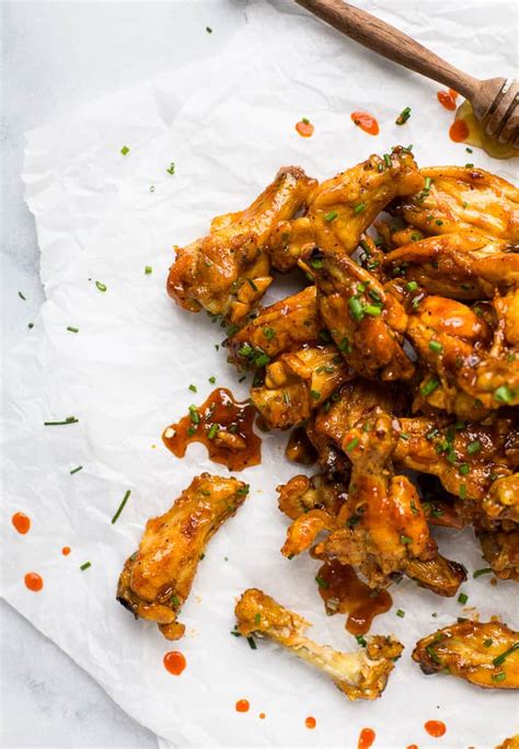 honey-sriracha-baked-chicken-wings-baked-chicken image