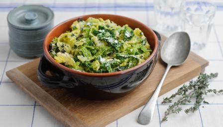 thyme-buttered-cabbage-recipe-bbc-food image