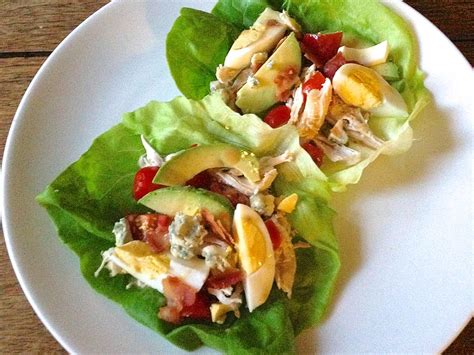 hard-boiled-egg-ideas-cobb-salad-lettuce-wraps image