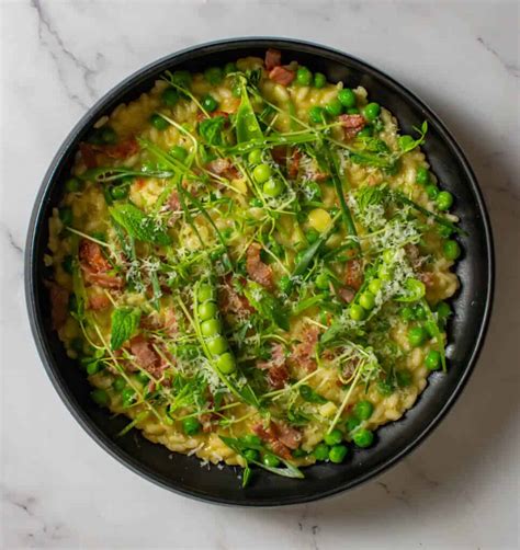 pea-bacon-risotto-anotherfoodblogger image