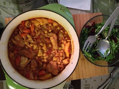 moroccan-chicken-stew-with-chickpeas-and-vegetables image