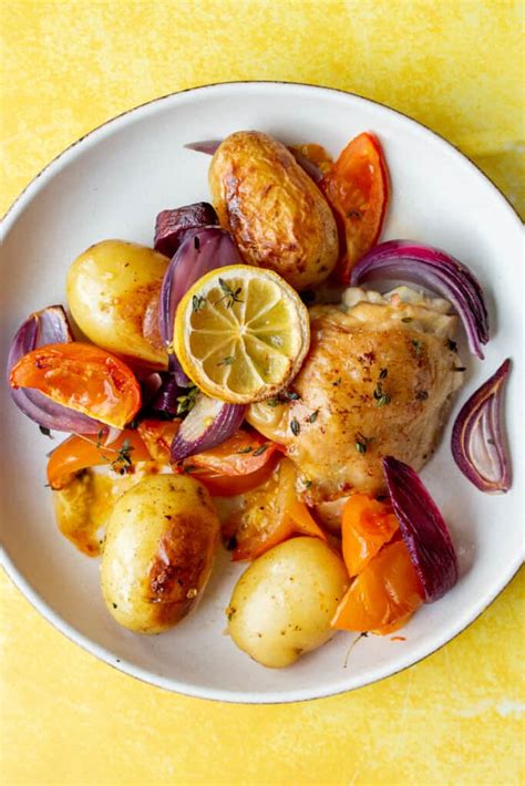 lemon-and-thyme-chicken-thigh-tray-bake-beat-the image