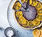 clementine-and-chocolate-tart-tart-recipes-tesco image