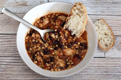 skillet-chicken-stew-with-black-beans-and-corn-the image