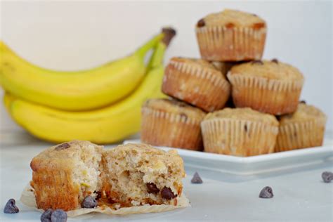 healthy-banana-chocolate-chip-muffins-with-pineapple image