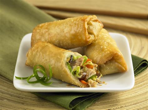 chinese-spring-roll-recipe-with-barbecued-pork-the image