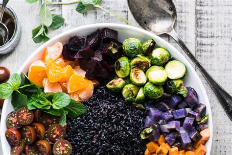 black-rice-salad-with-roasted-vegetables-the-view image