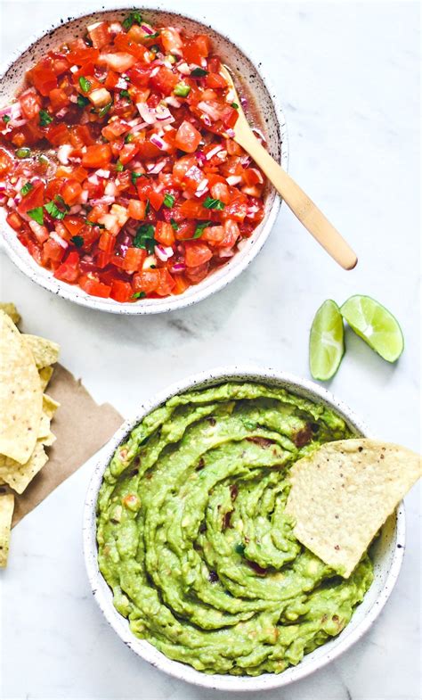 homemade-salsa-and-guacamole-recipe-killing-thyme image