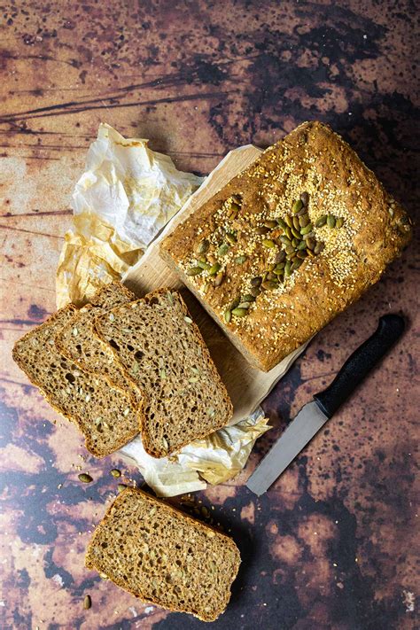 spelt-bread-recipe-with-seeds-vegan-no-oil-no-sugar image