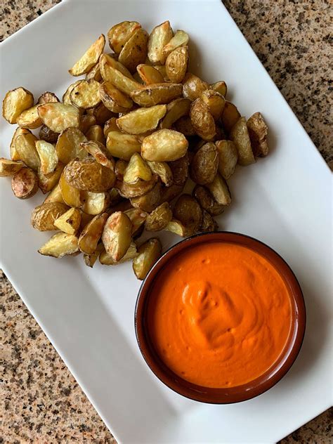 easy-roasted-potatoes-with-a-simplified-romesco-sauce image