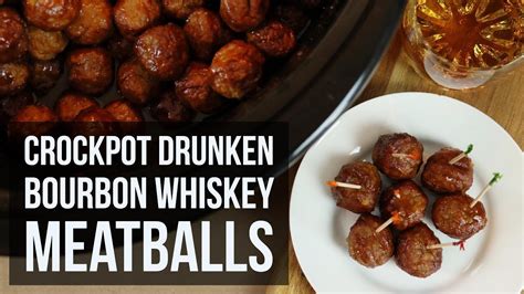 crockpot-drunken-bourbon-whiskey-meatballs-easy image