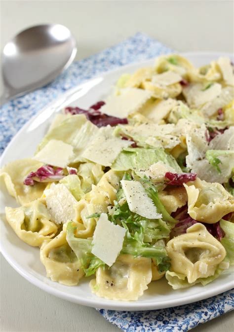 tortellini-caesar-salad-easy-cheesy-vegetarian image