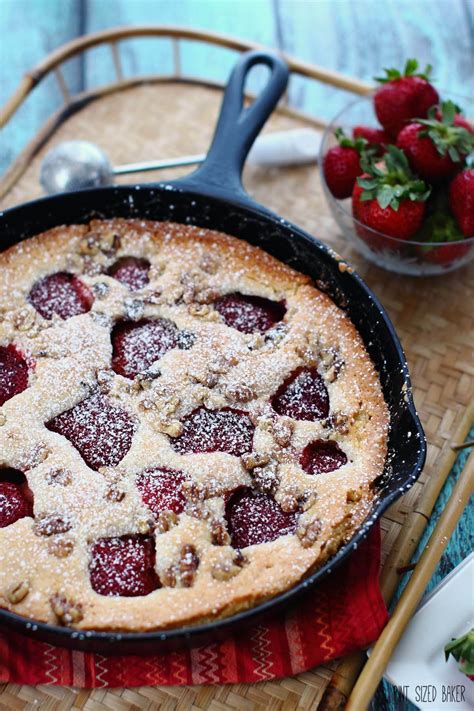 strawberry-buttermilk-skillet-cake-weeknight-dessert image