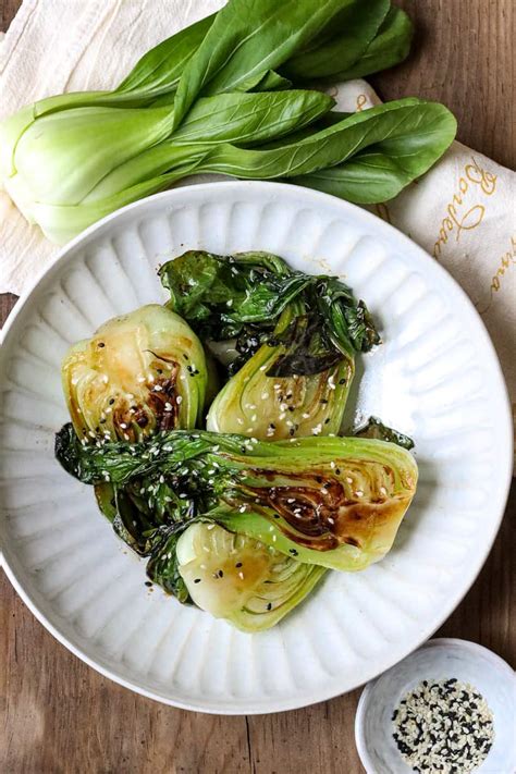sauted-baby-bok-choy-recipe-savory-thoughts image