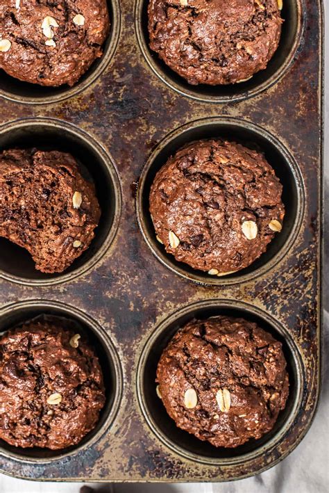 chocolate-oatmeal-muffins-easy-dessert image