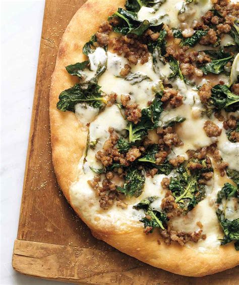 sausage-spinach-and-provolone-pizza image