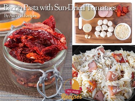 bacon-pasta-with-sun-dried-tomatoes-allfoodrecipes image