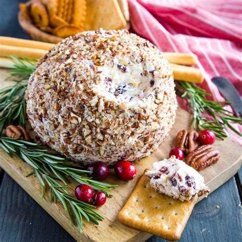 cranberry-pecan-cheese-ball-appetizer-the-busy-baker image