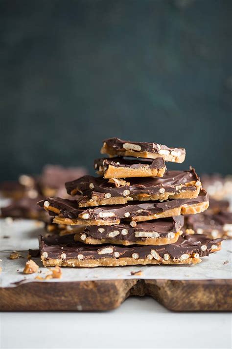 toffee-salted-pretzel-chocolate-bark-recipe-drizzle image