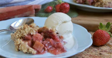 easy-strawberry-rhubarb-crisp-with-oats-and-brown image