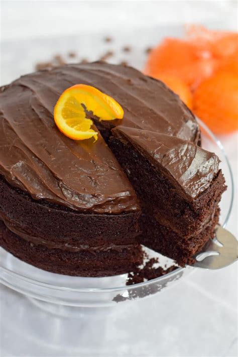 best-chocolate-orange-cake-with-orange-zest-and-juice image