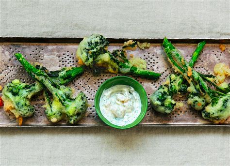 ginger-beer-battered-broccoli-tempura-recipe-food image