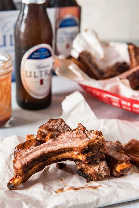 instant-pot-ribs-with-bourbon-barbecue-sauce-the image