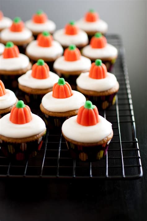 mini-pumpkin-cupcakes-with-cream-cheese-frosting image