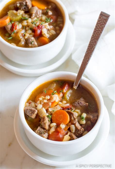 beef-barley-soup-recipe-with-vegetables-a-spicy image