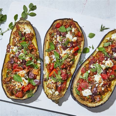 greek-stuffed-eggplant-recipe-eatingwell image