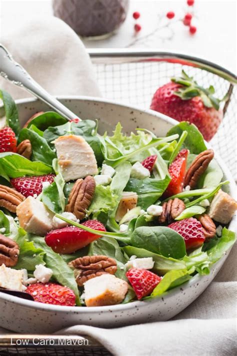 summer-spinach-strawberry-pecan-salad-low-carb image