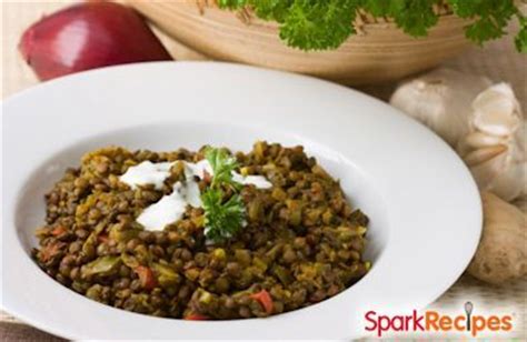 middle-eastern-spinach-lentils-with-yogurt image