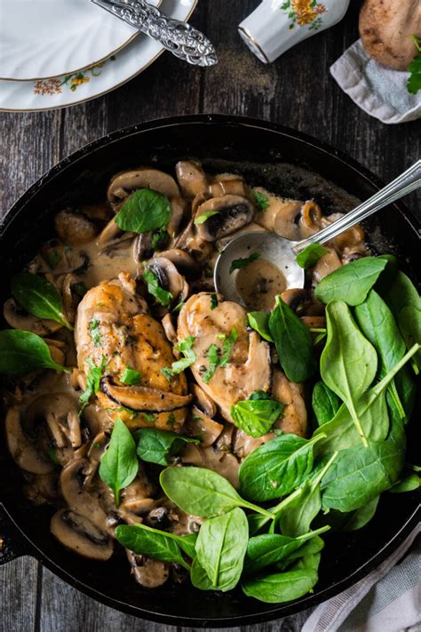 chicken-breasts-in-white-wine-mushroom-and-caper-sauce image