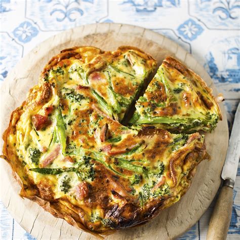 broccoli-and-bacon-frittata-lunch-recipes-woman image