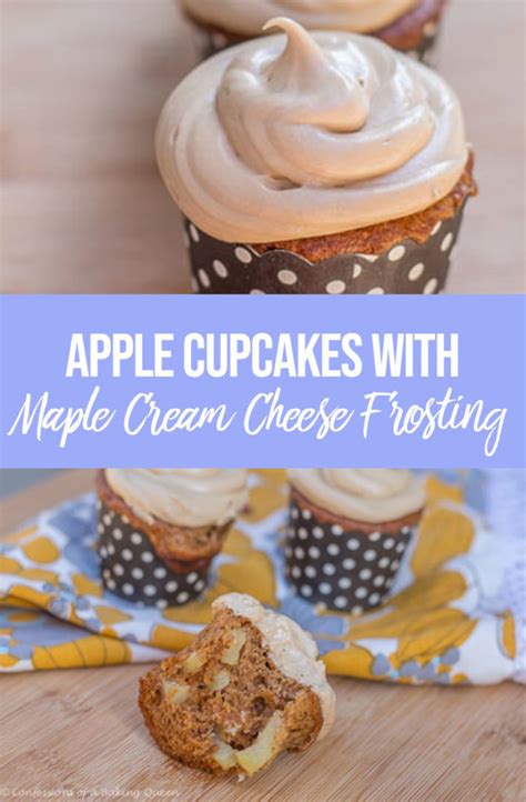 apple-cupcakes-maple-cream-cheese-frosting image